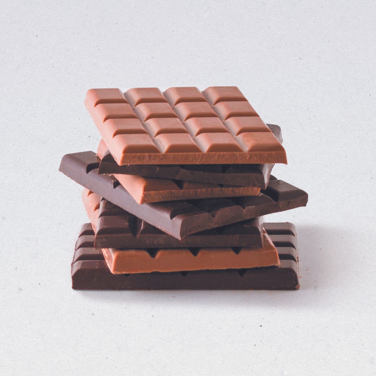 Tablettes de chocolat au lait et noir