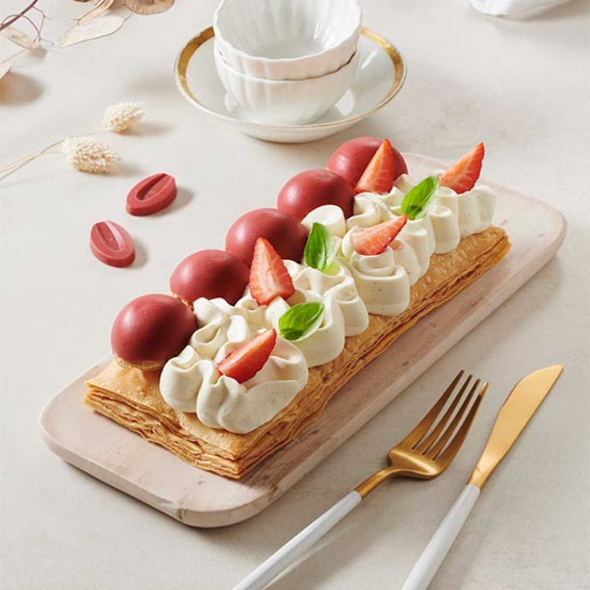 milleufeuille à la fraise