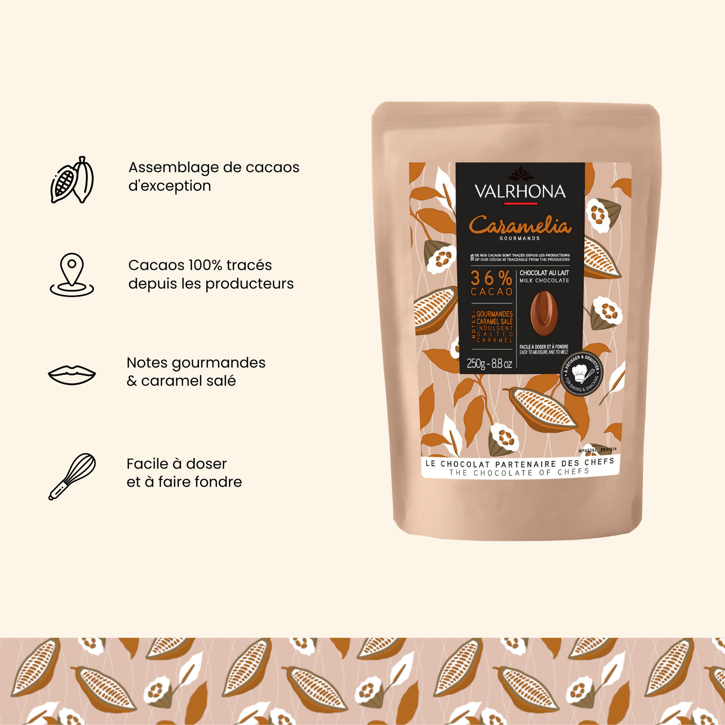 Argumentaire chocolat Caramelia - Valrhona