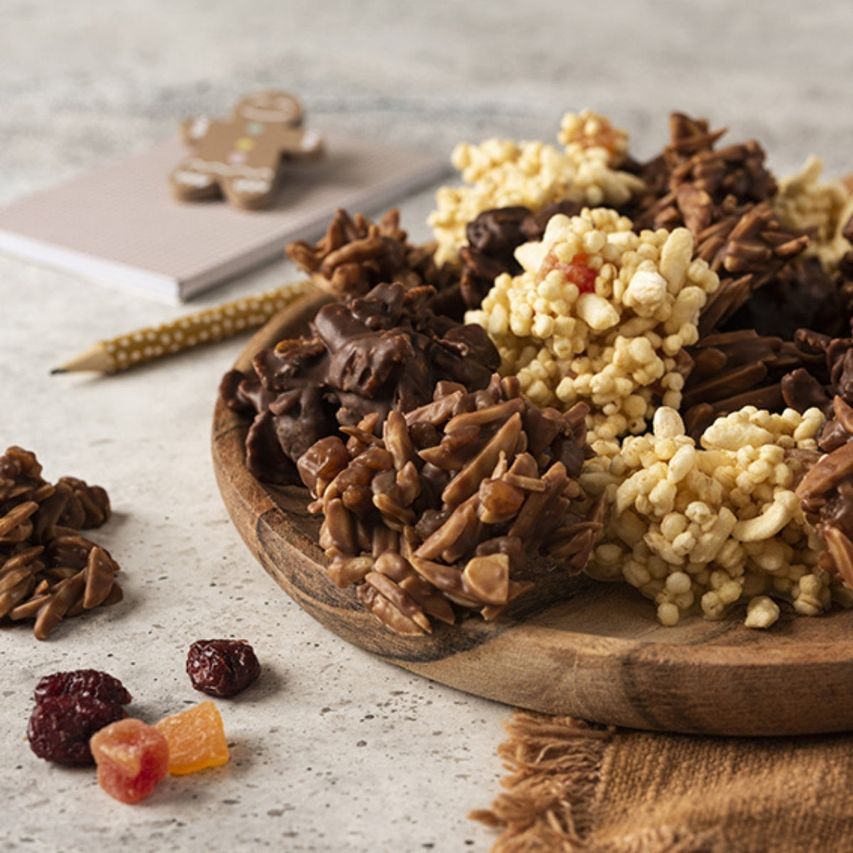 Roses de sables au chocolat