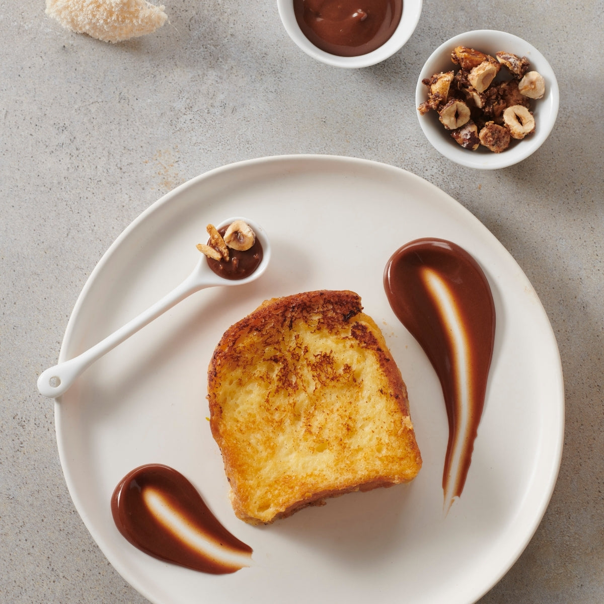 Pain perdu avec du praliné