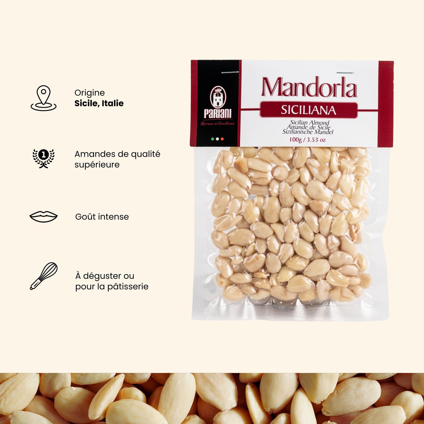 Argumentaire produit amande de sicile