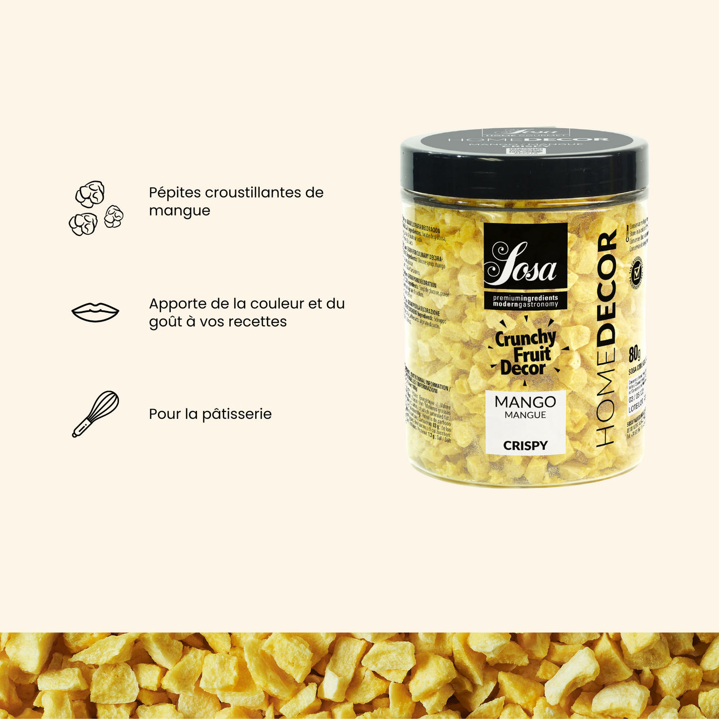 Argumentaire produit Crispy mangue - Sosa