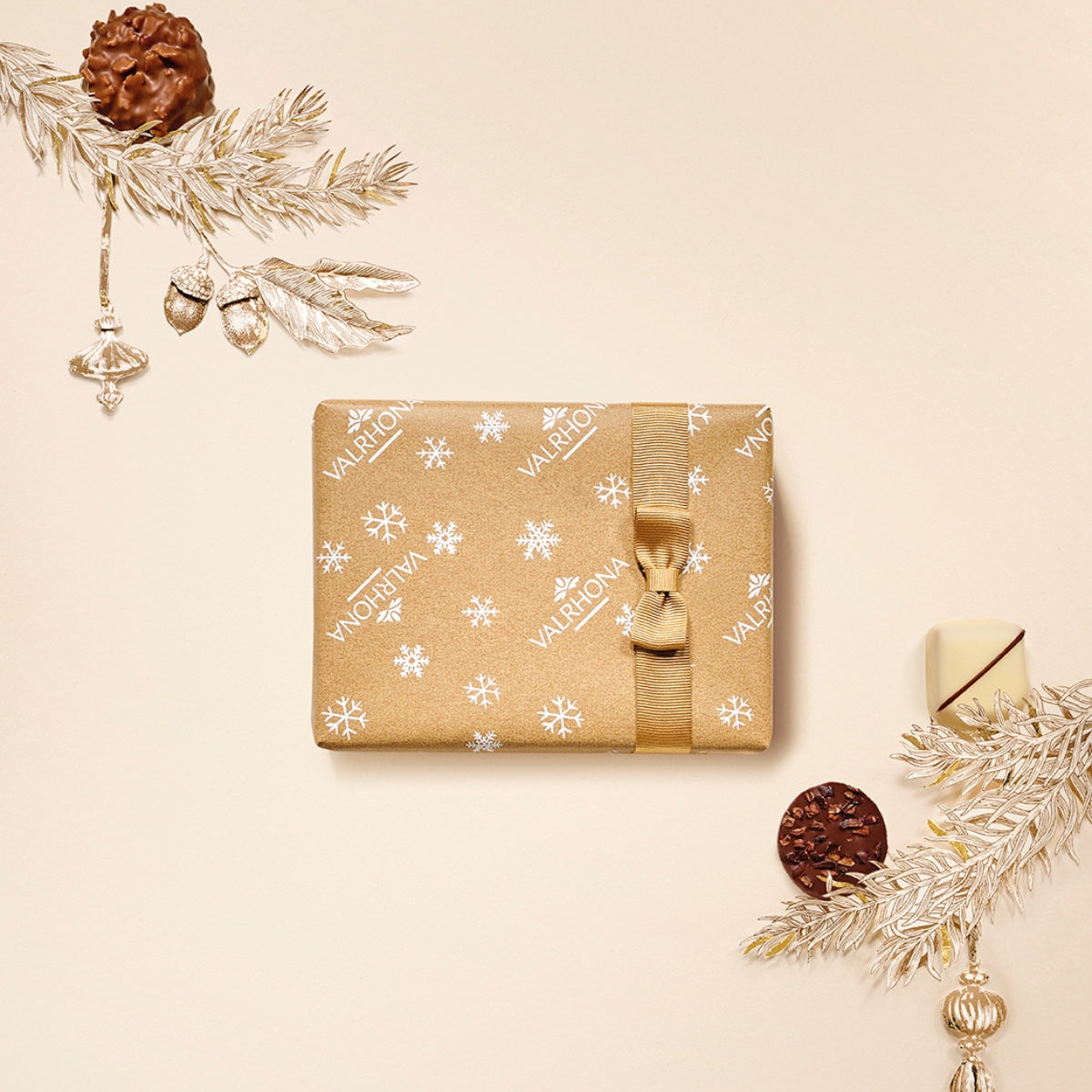 Weihnachts-Geschenkbox mit 25 Schokoladenpralinen – 8 Sorten