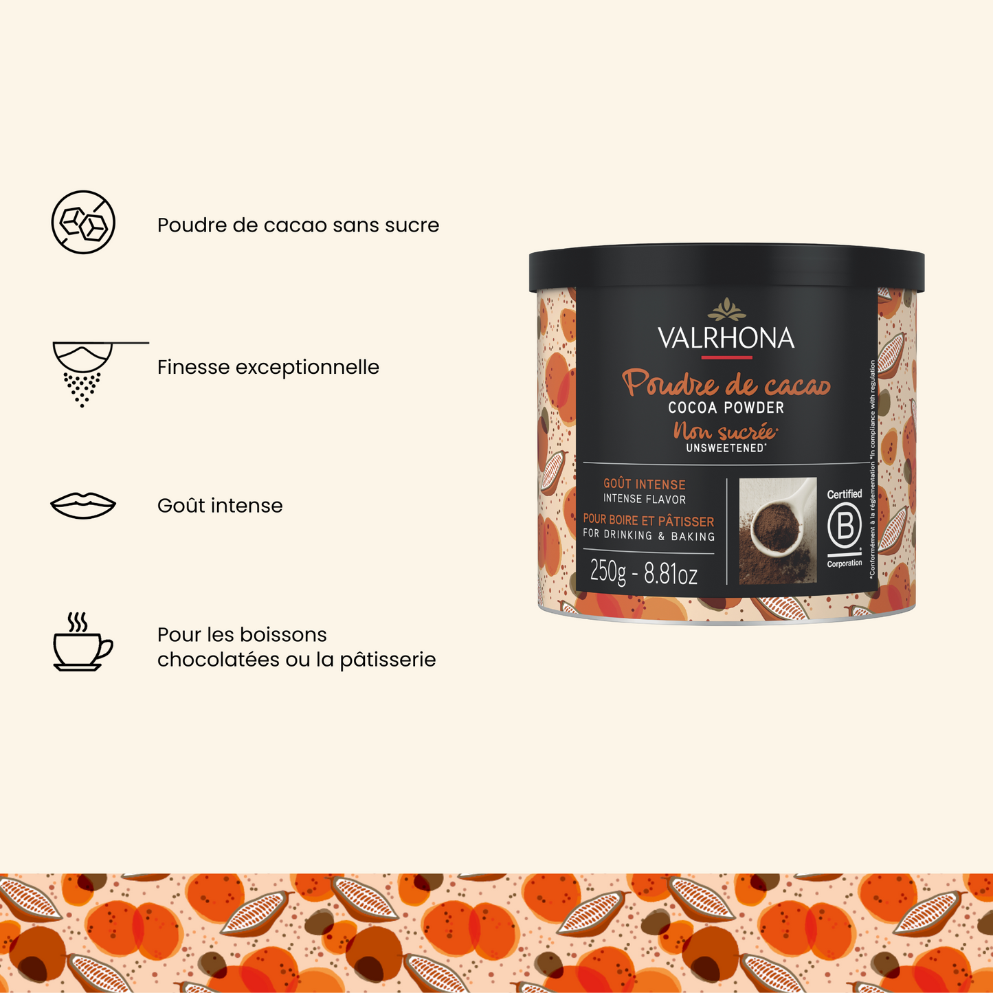 Poudre de cacao - 250g