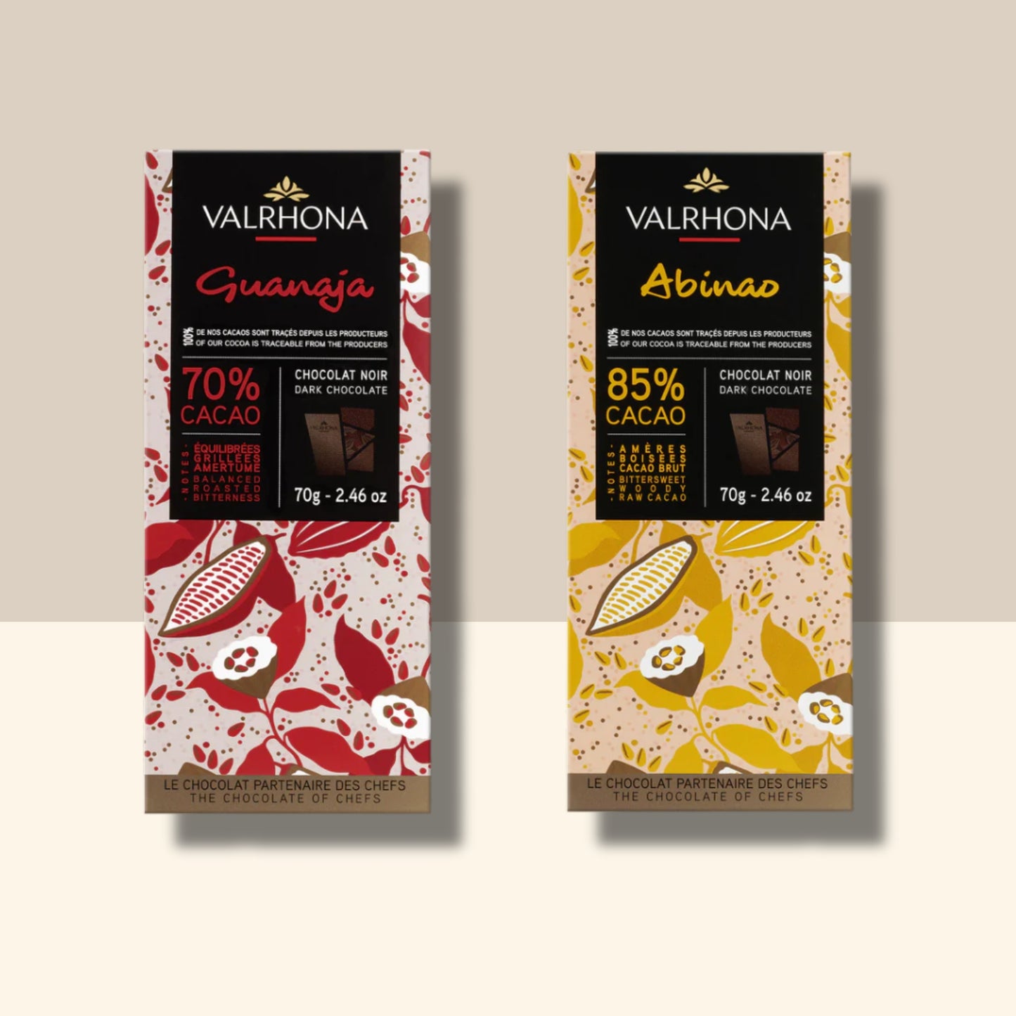 lot 2 tablettes de chocolat