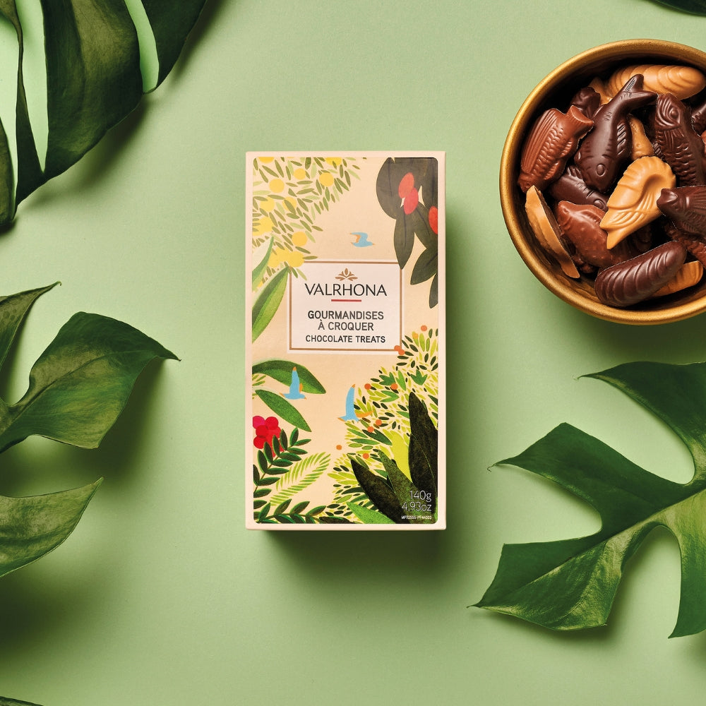 étui de fritures en chocolat pour pâques
