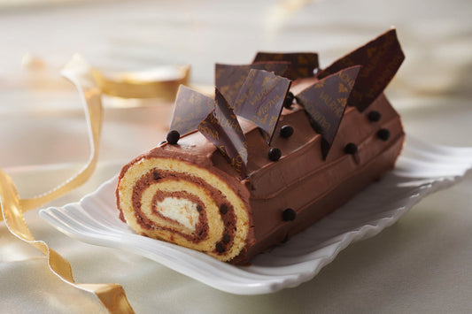 Bûche roulée chocolat vanille
