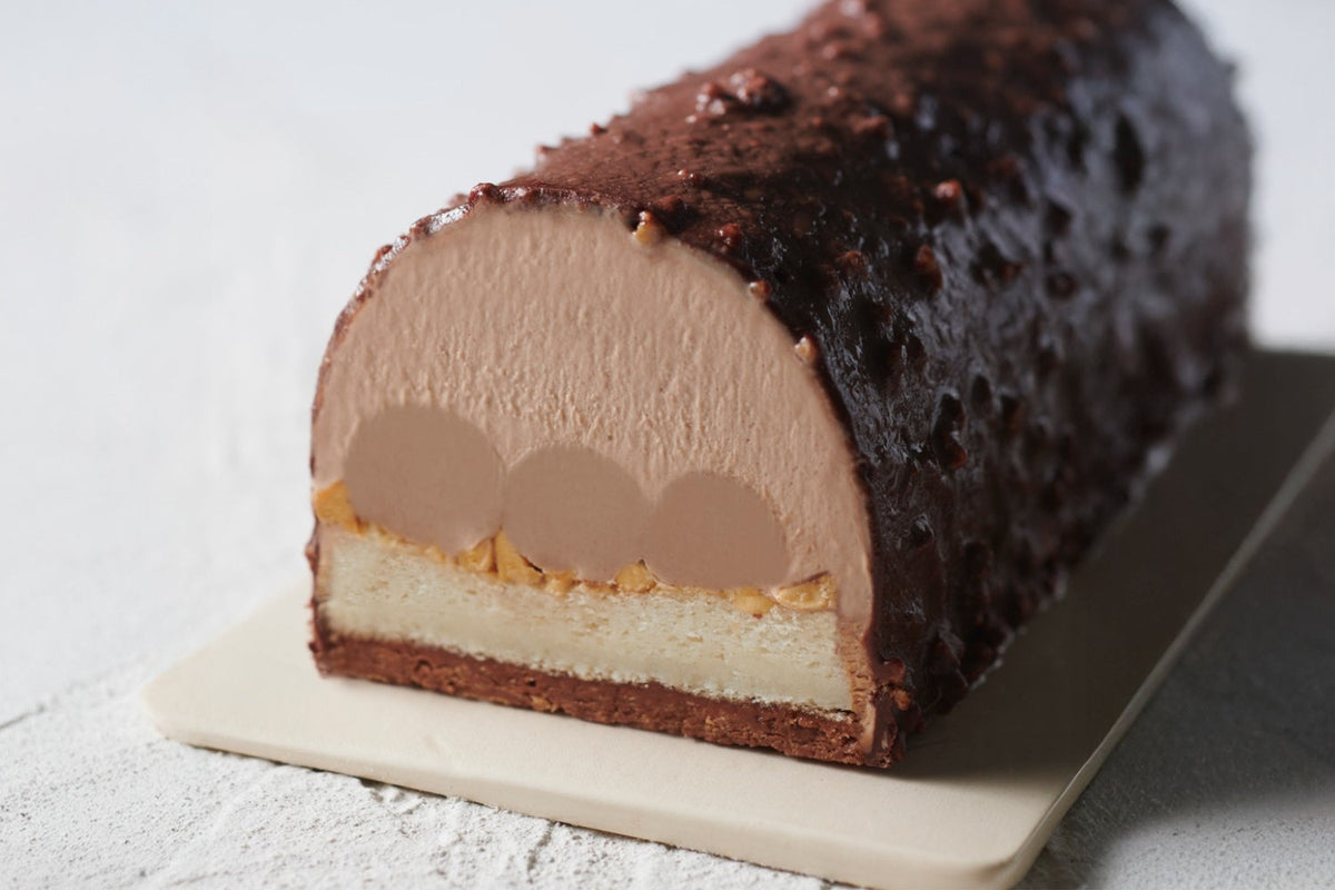 Bûche chocolat praliné