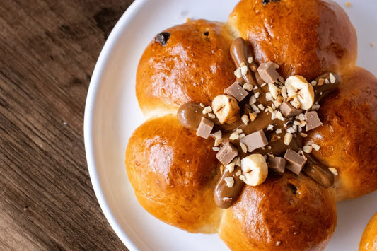 Mini brioches pépites de chocolat et praliné