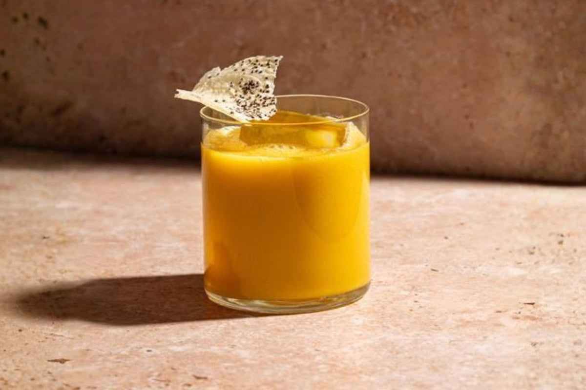 Cocktail exotique mangue coco citron vert