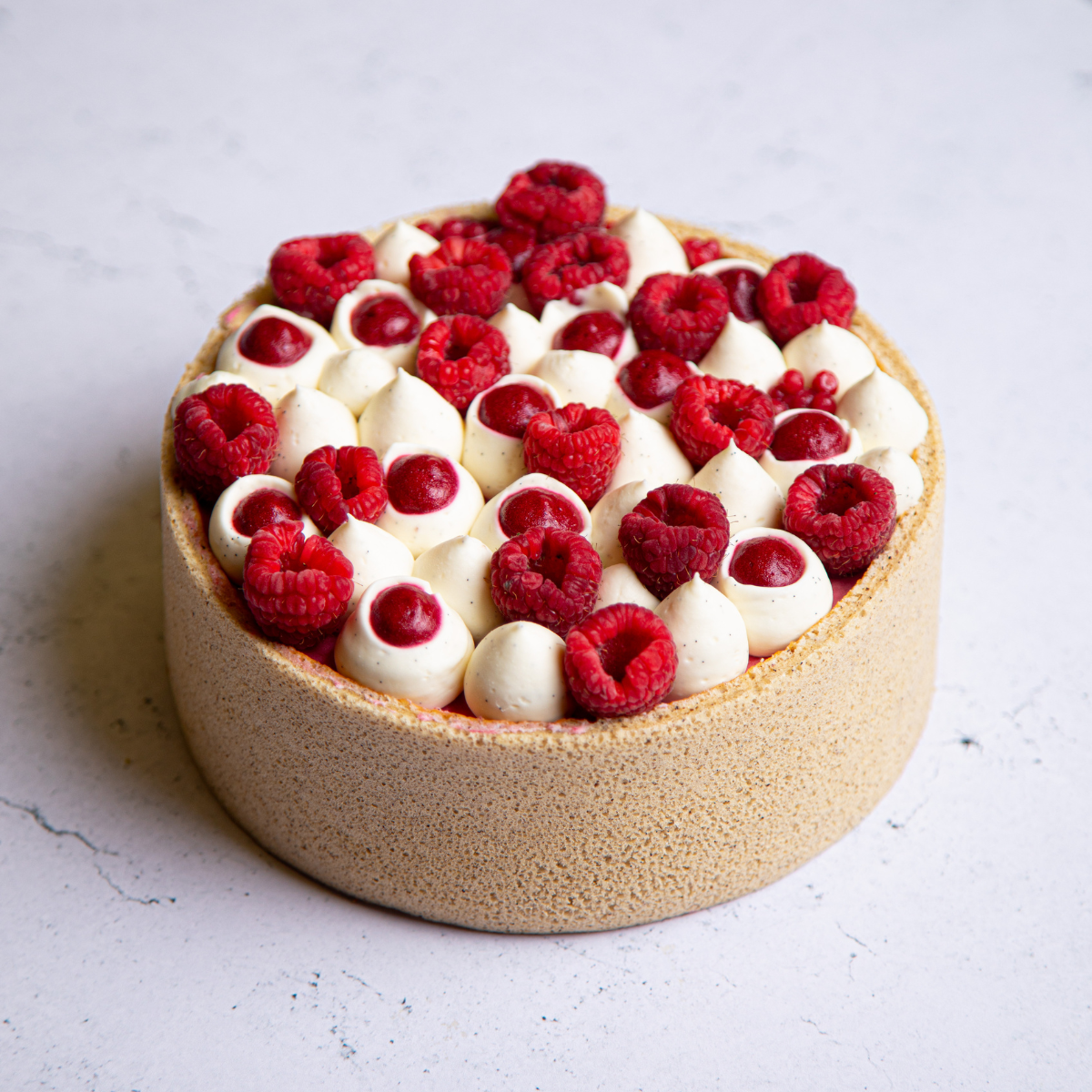 entremets à la framboise
