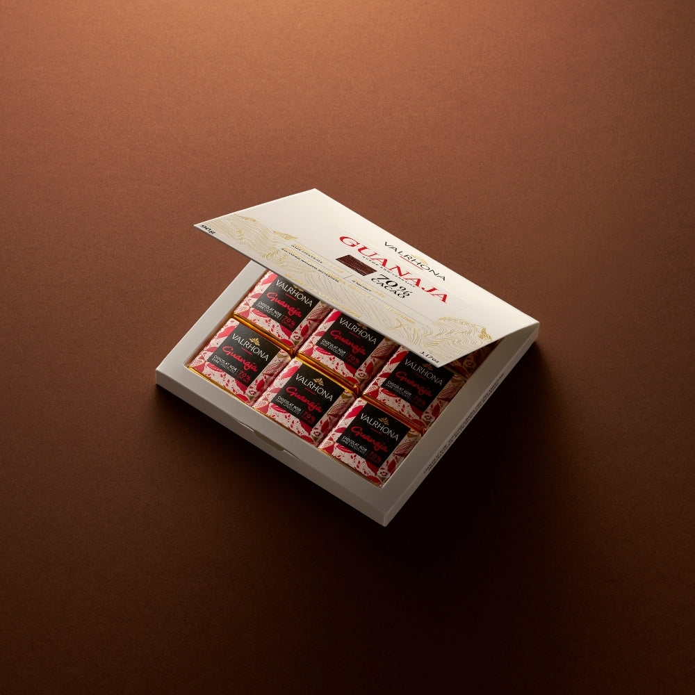 Coffret 18 carrés chocolat noir Guanaja 70% Edition 40 ans - 90g