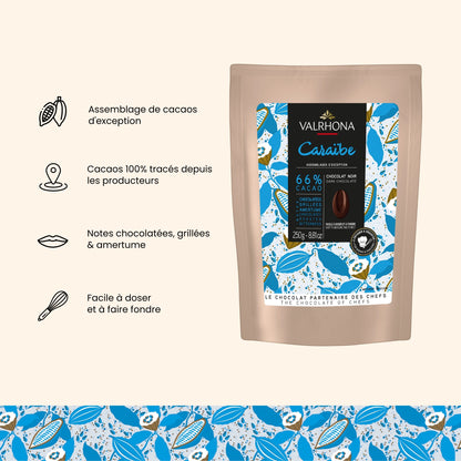 chocolat à pâtisser caraibe valrhona
