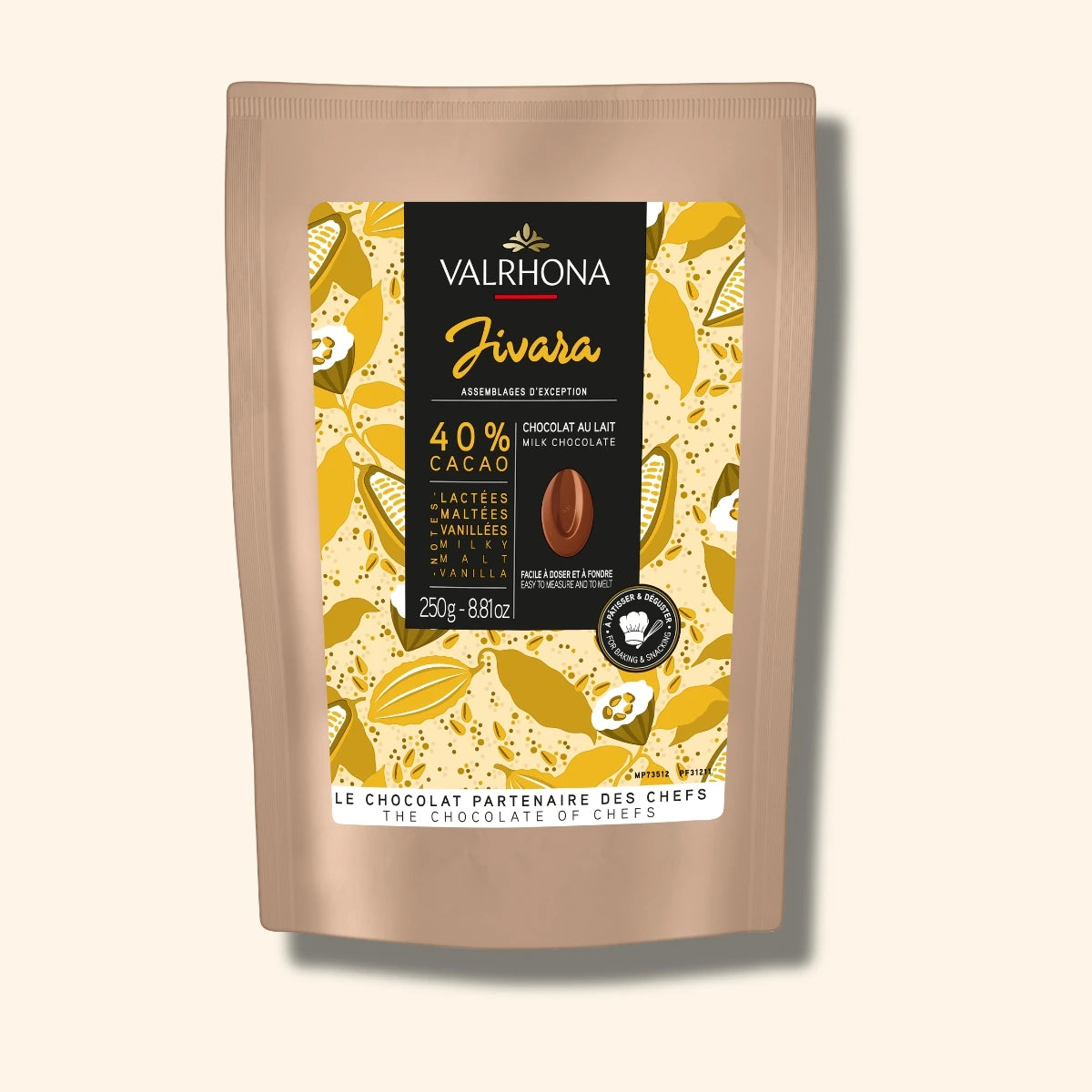 Vollmilch-Backschokolade Jivara 40% - 250g