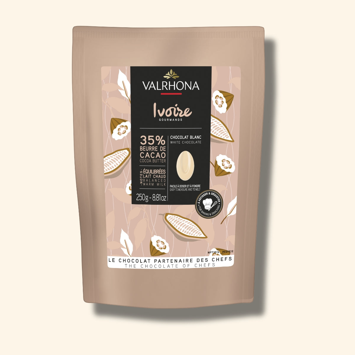 Weiße Backschokolade Ivoire 35% - 250g