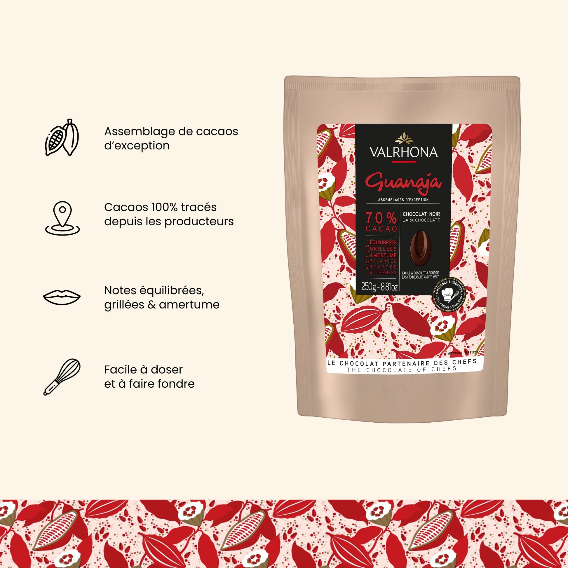 chocolat à pâtisser guanaja valrhona