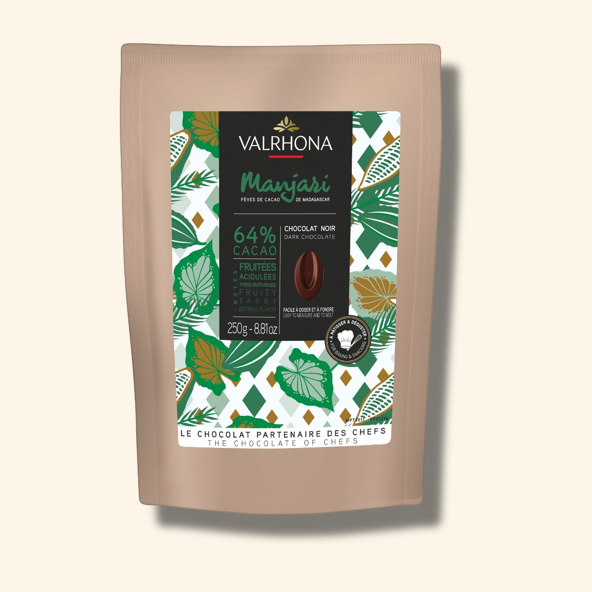 chocolat à pâtisser manjari valrhona