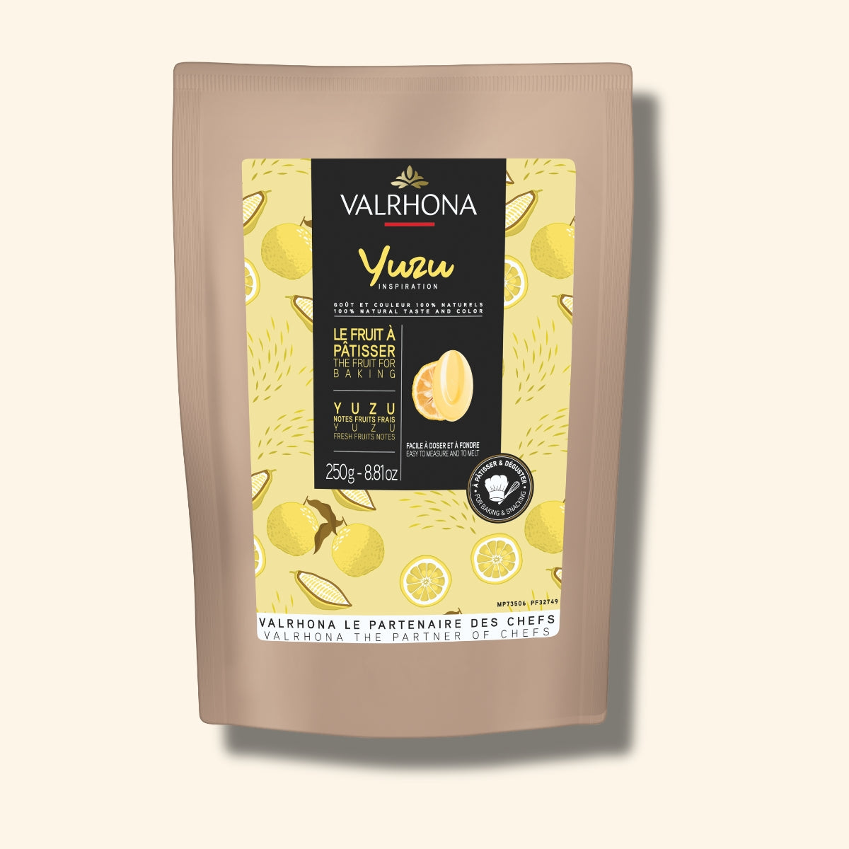couverture de fruit inspiration yuzu valrhona