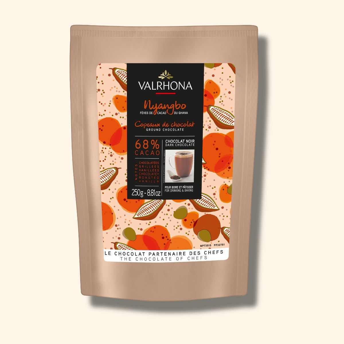 Schokoladenspäne Nyangbo 68% - 250g