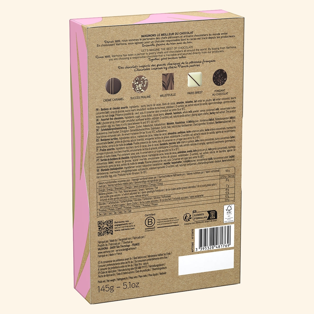 Dos du coffret Petits Délices 