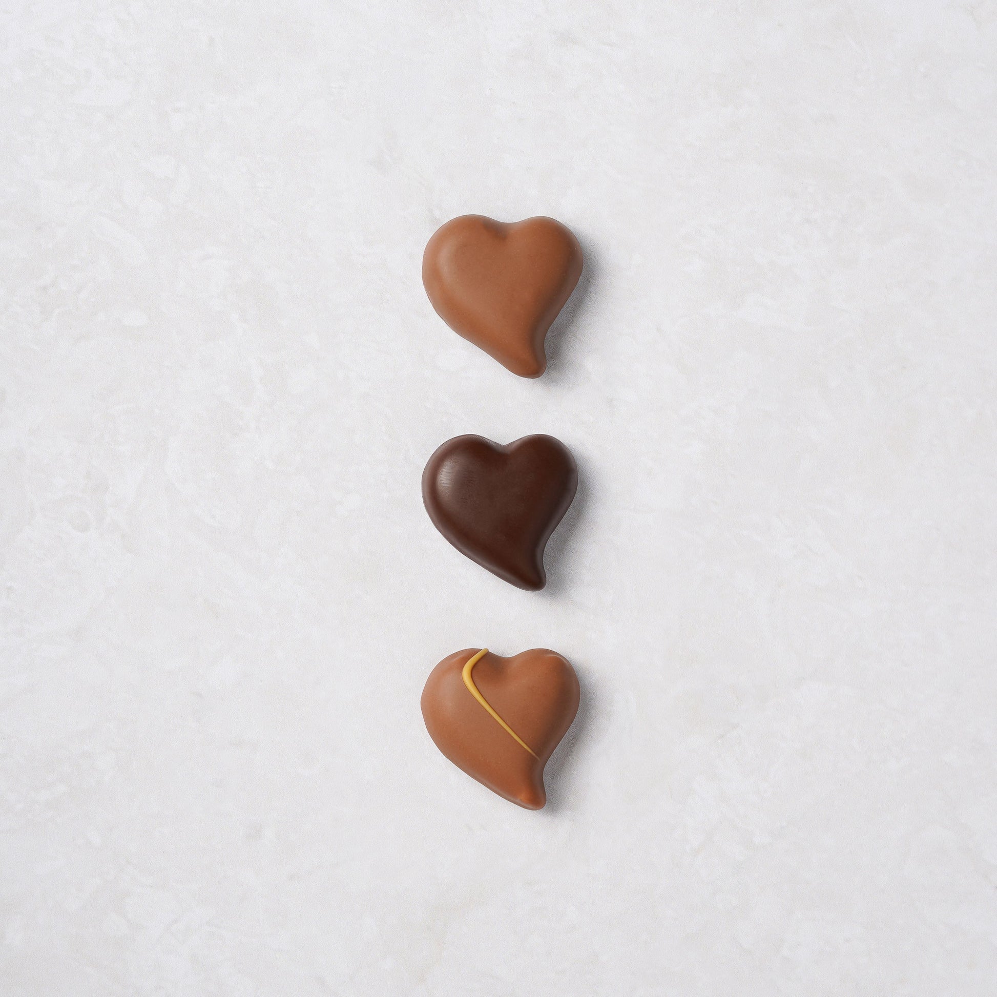 cœurs en chocolat valrhona
