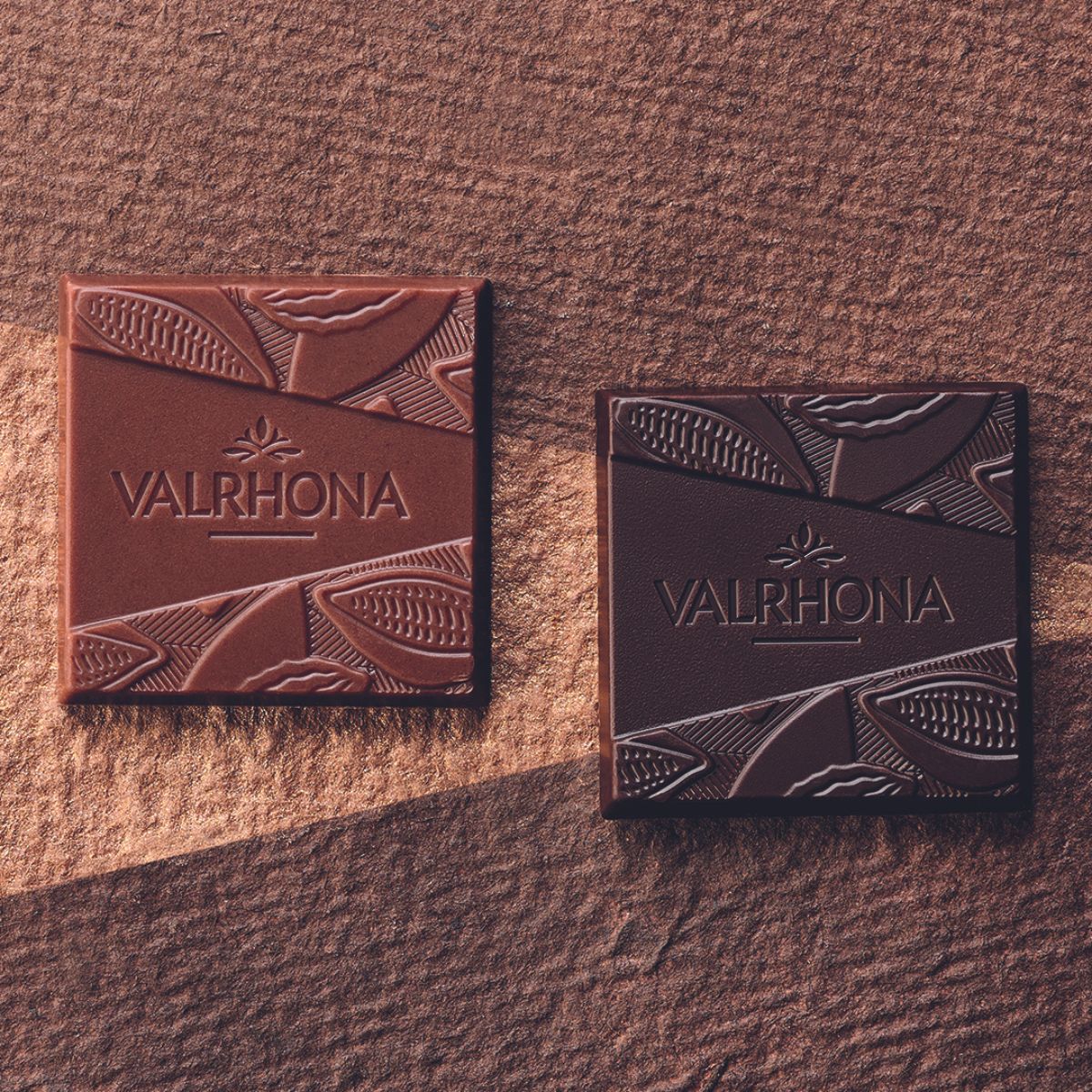 Carré de chocolat d'un coffret les essentiels 