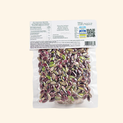 Sachet de pistaches Pariani vue de dos