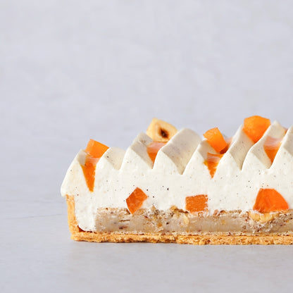 Recette entremet avec de la vanille, des abricots, des noisettes 