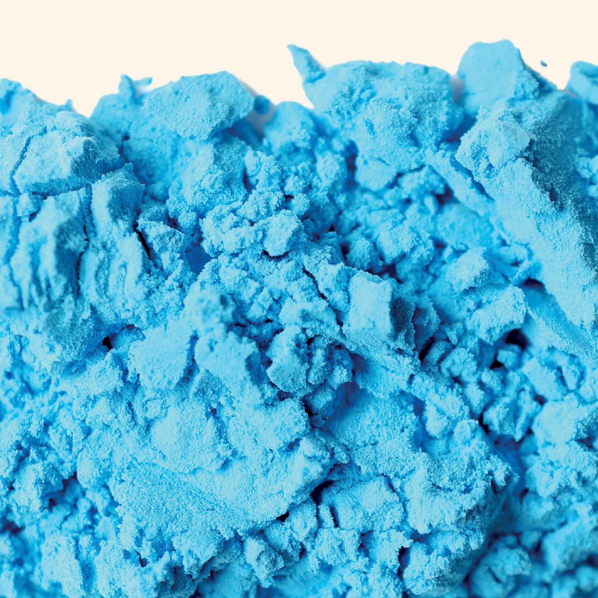 texture du colorant en poudre de couleur bleu Sosa
