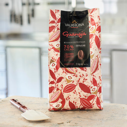 photo ambiance sac de chocolat noir guanaja en 3 kilos