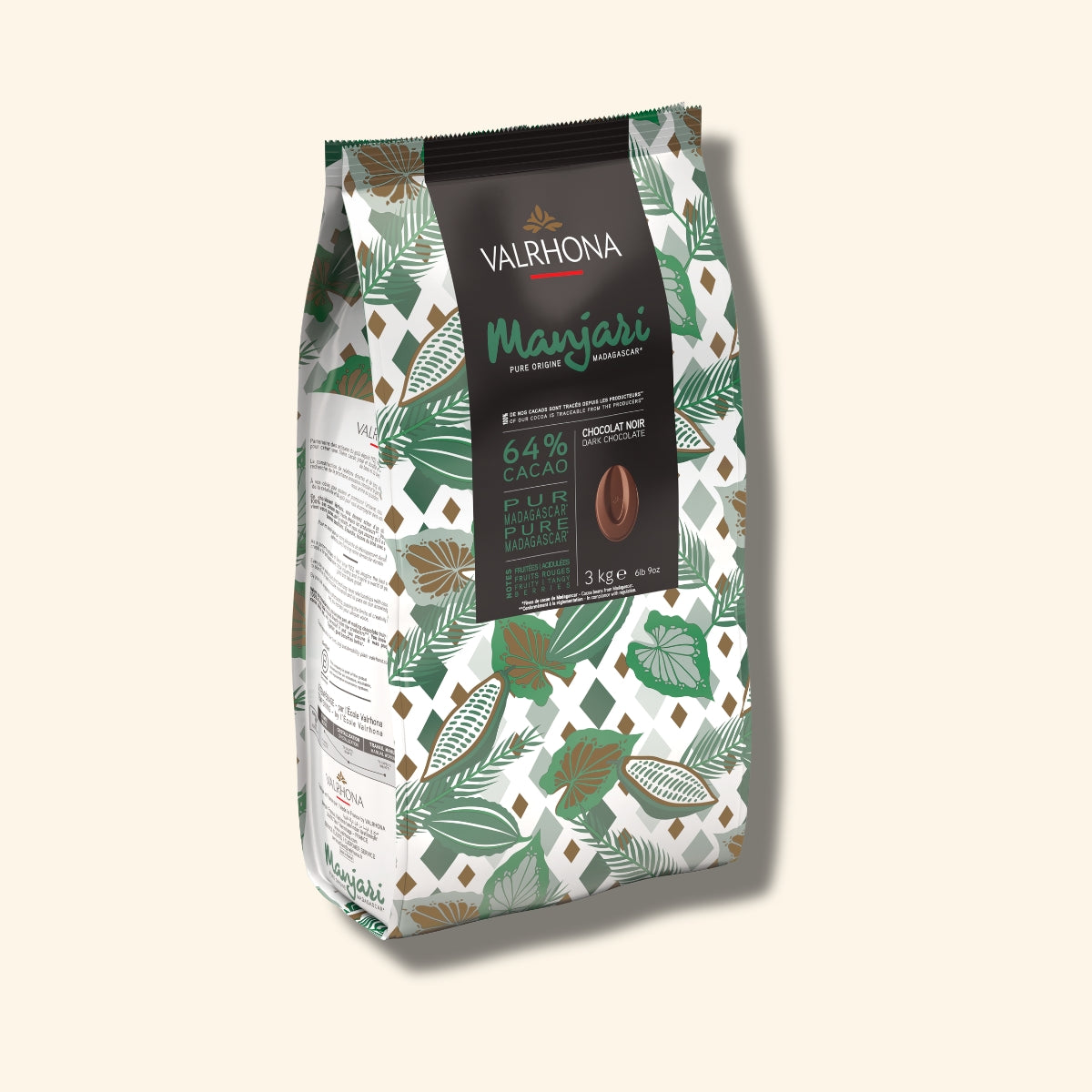 Dunkle Backschokolade Manjari 64% - 3kg