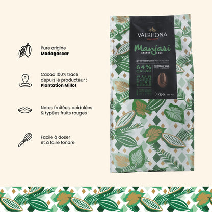 fiche argumentaire chocolat noir manjari valrhona