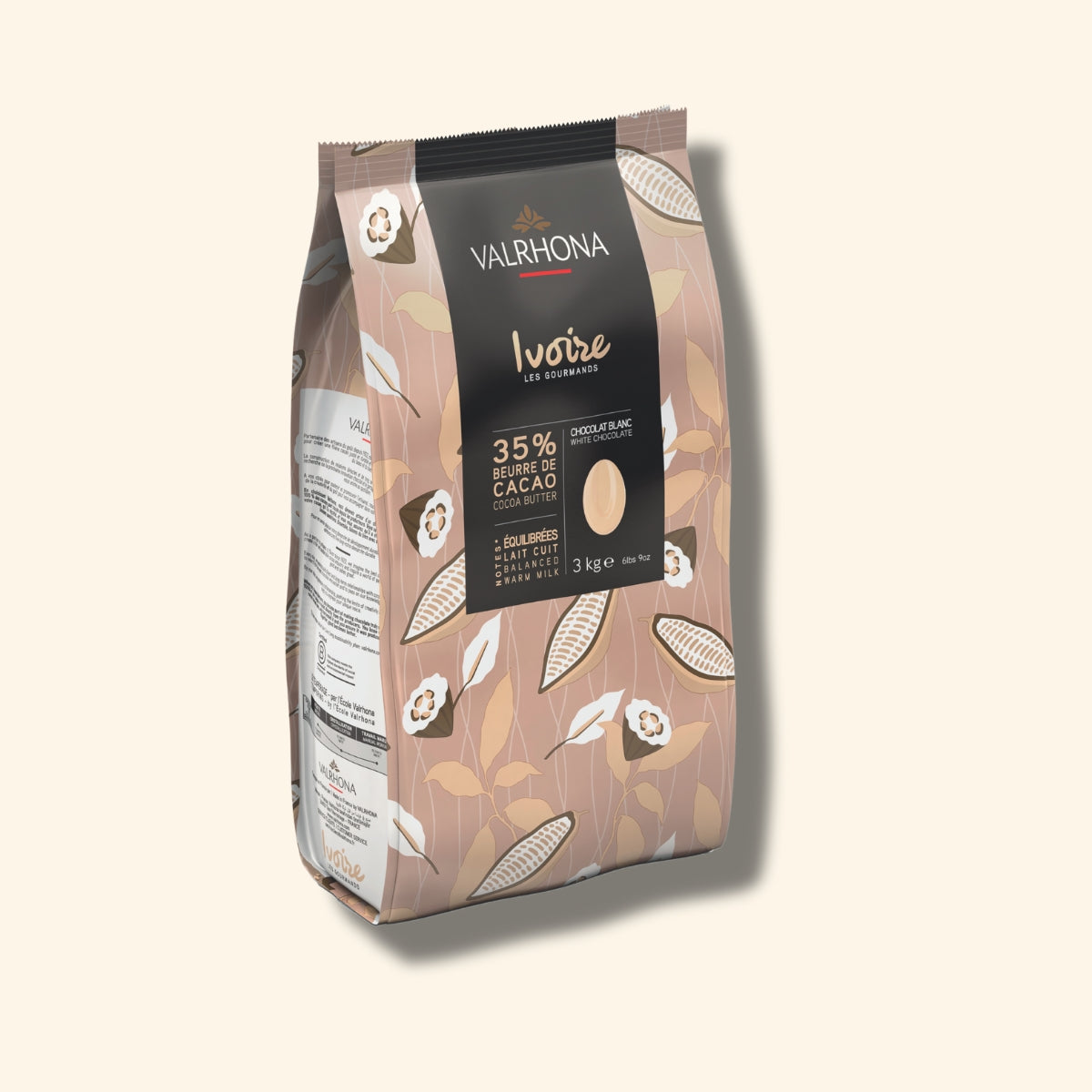 sac de chocolat Valrhona 3 kg Ivoire