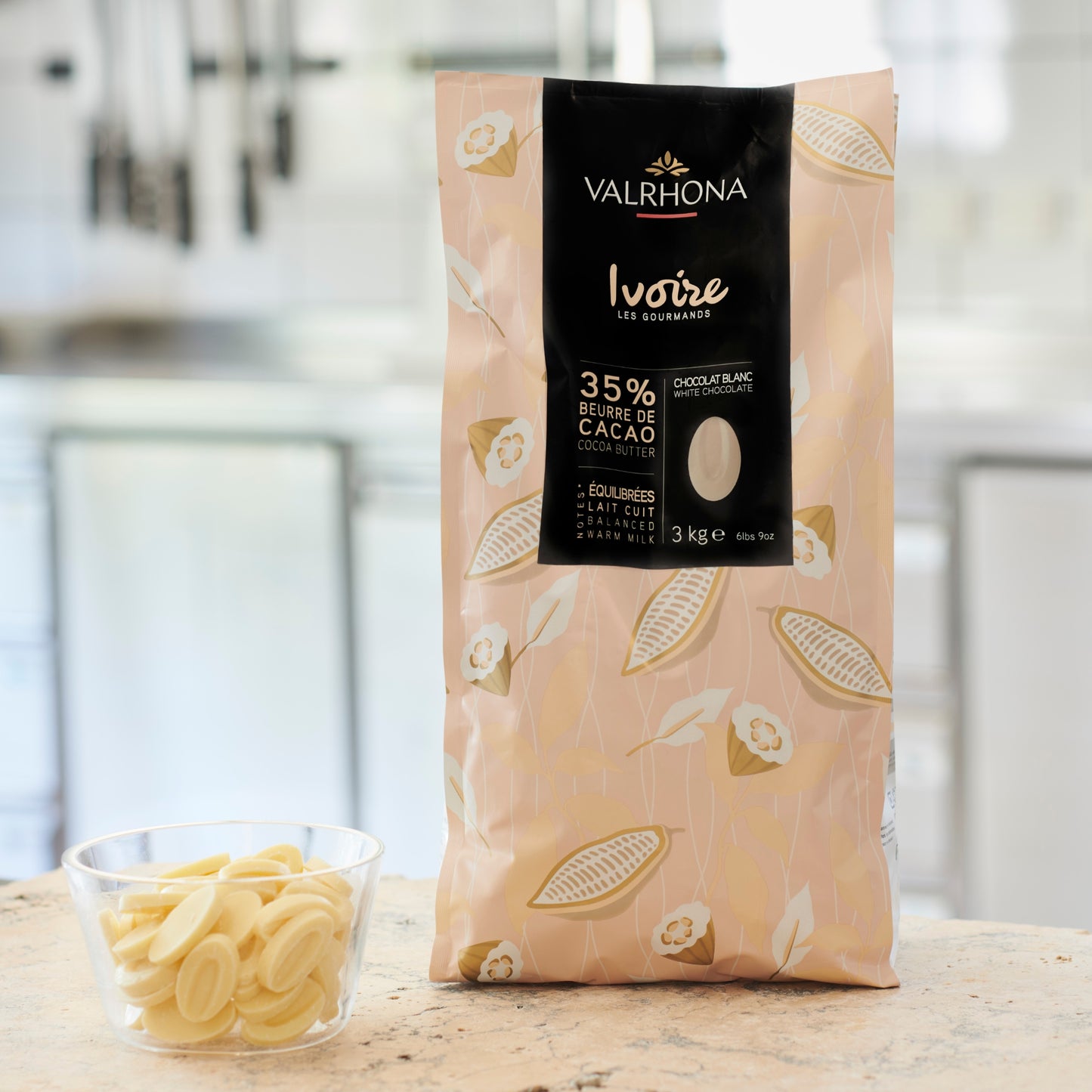 Chocolat blanc pour la pâtisserie Ivoire 35% - 3kg
