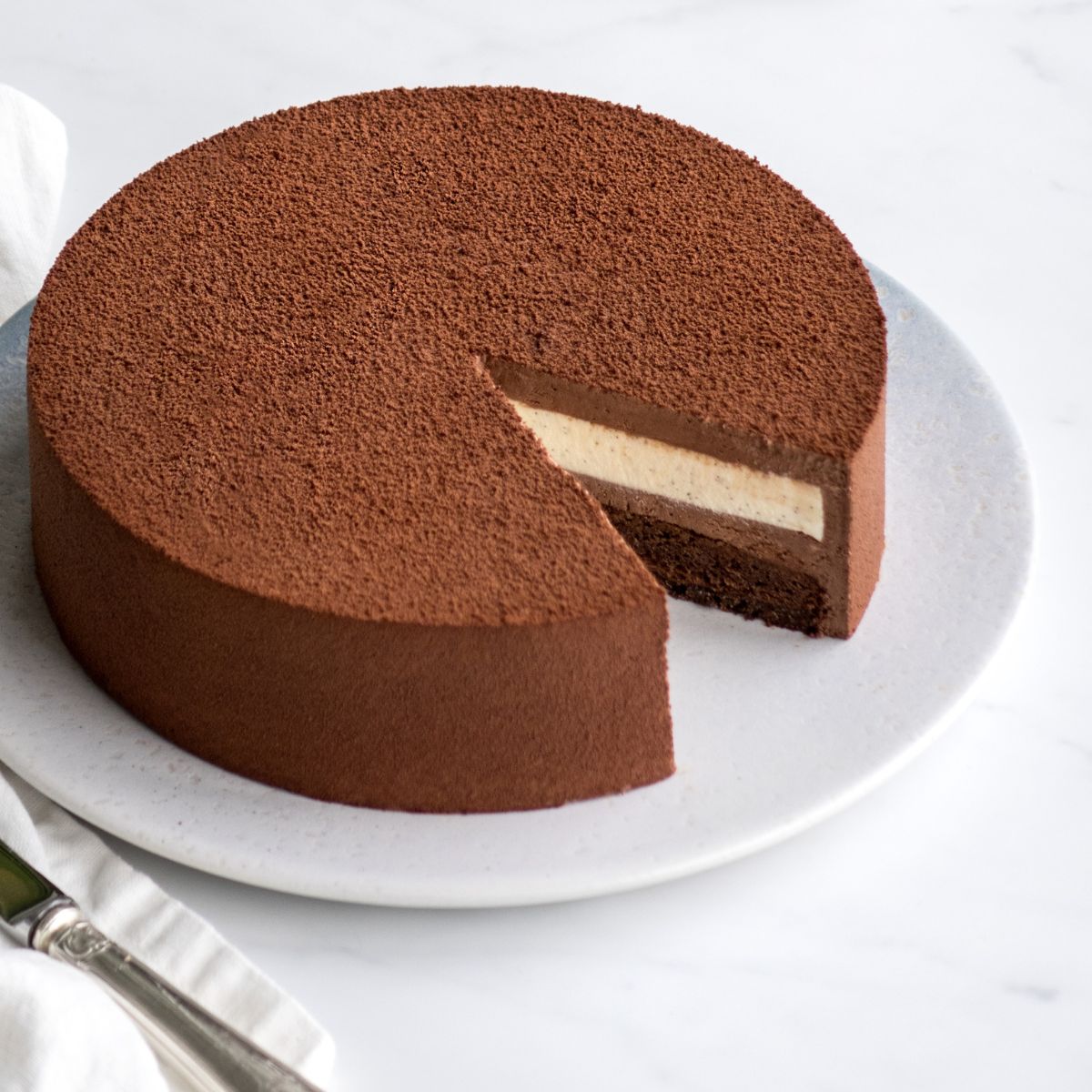 entremets avec le chocolat Komuntu de Valrhona