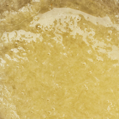 zoom sur texture d'une purée de fruit au citron adamance