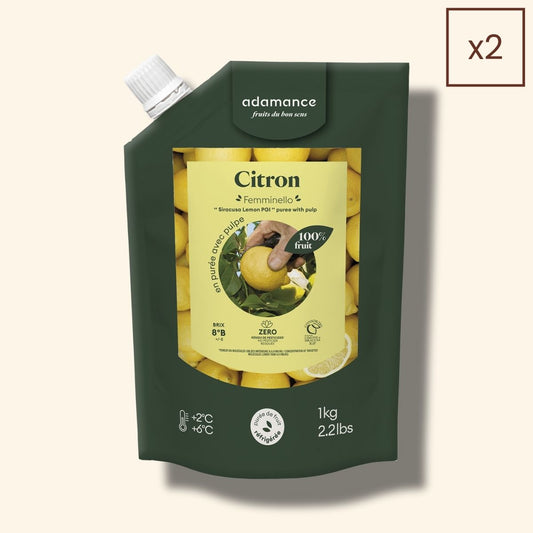 packshot purée de fruit au citron
