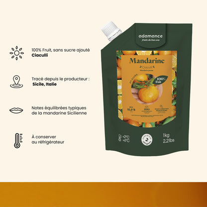 liste des arguments pour acheter la purée de fruit à la mandarine