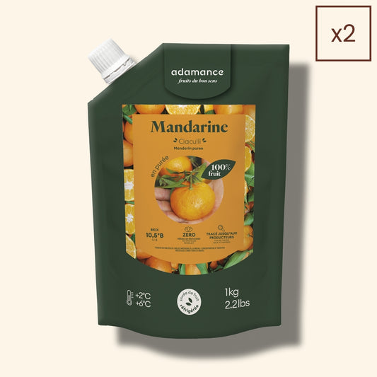 poche de purée de mandarines x2