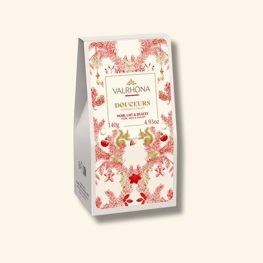 Etui douceurs de Noël en chocolat noir, lait, Dulcey - 140g