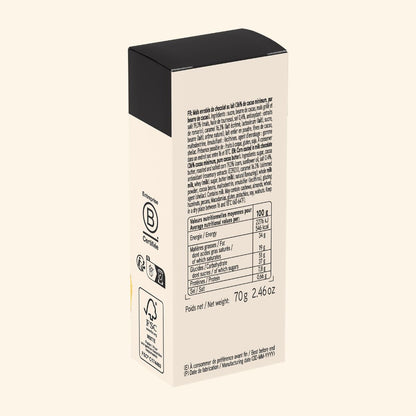 étui maïs grillé enrobé chocolat valrhona