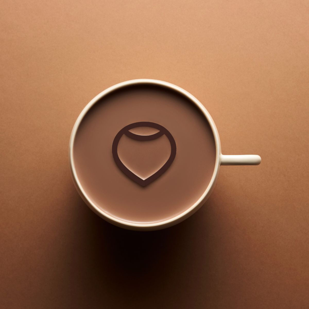 tasse remplie de la boisson chocolatée Celaya noisettes de Valrhona