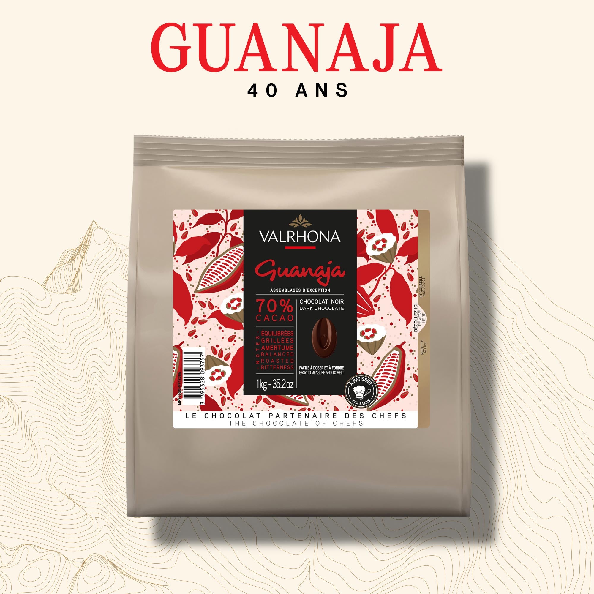 Dunkle Backschokolade Guanaja 70% Valrhona (1kg) – Valrhona Collection