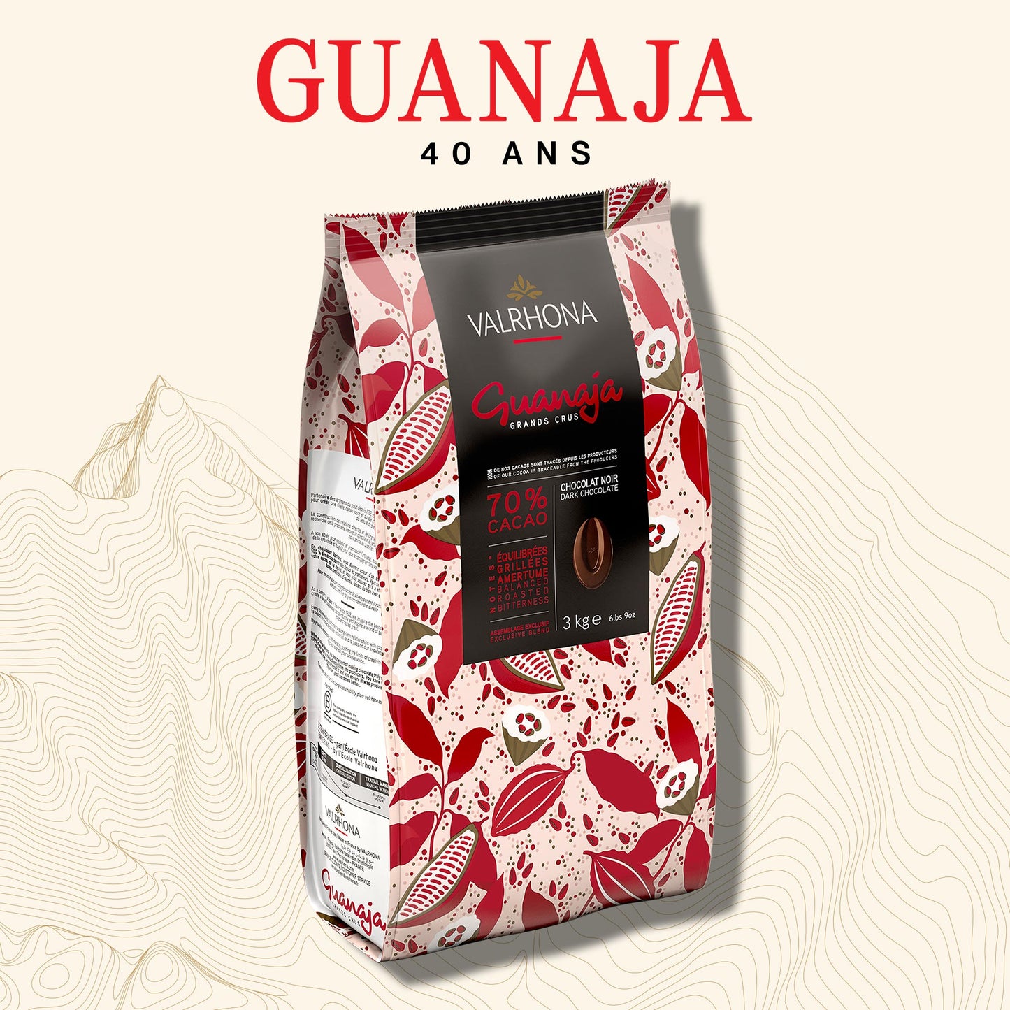 Chocolat noir pour la pâtisserie Guanaja 70% - 3kg