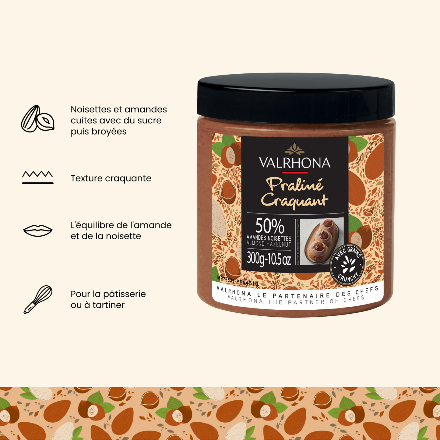 Argumentaire du praliné craquant - Valrhona 