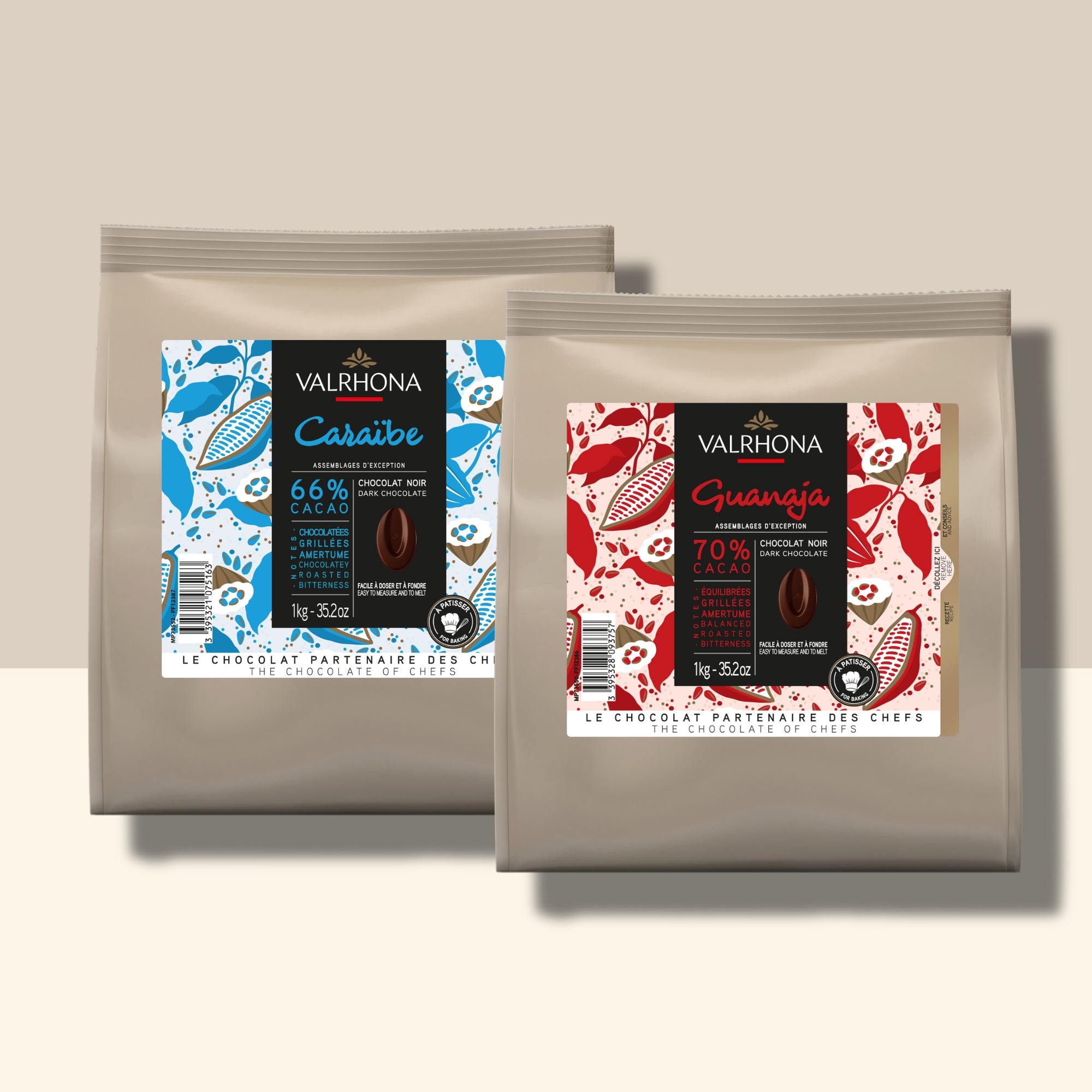 lots de deux chocolats iconiques valrhona
