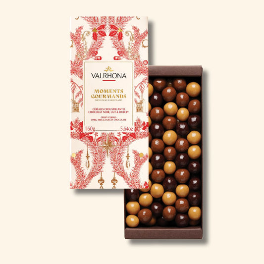 Coffret de Noël croustibilles noir lait dulcey - 160g