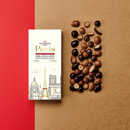 coffret de croustibilles en chocolat noir et lait édition paris