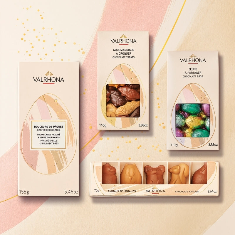 coffrets de chocolat de la collection Pâques 2026 Valrhona